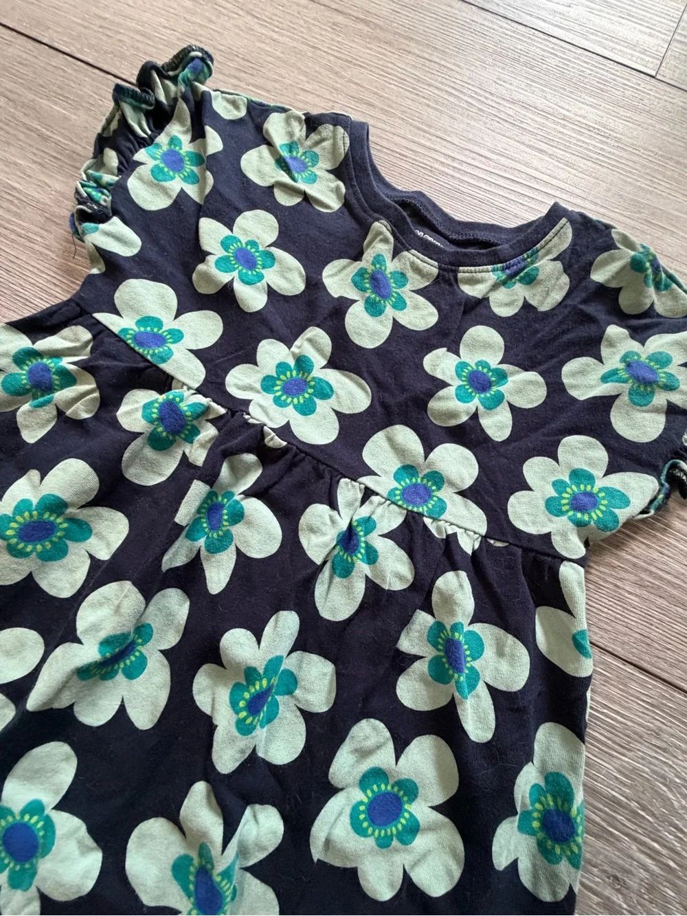 Old Navy Girls 5T Navy Floral Dress
